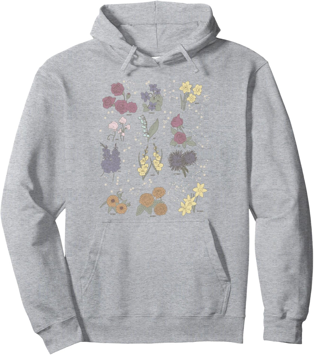 Flower Informational Chart Pullover Hoodie