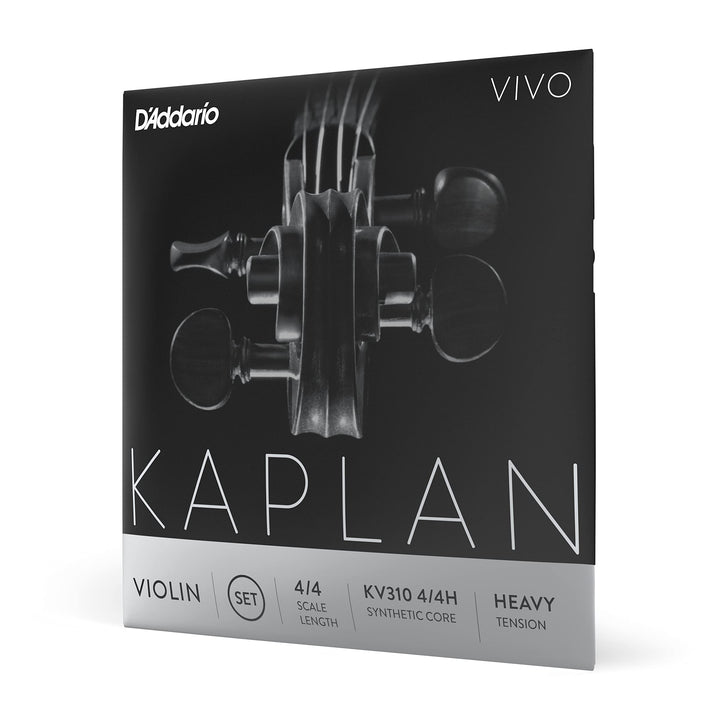 D'Addario Kaplan Vivo Violinsaiten - Vollständiger Satz - KV310 4/4H - Violinsaiten - 4/4 Skala, Hoh