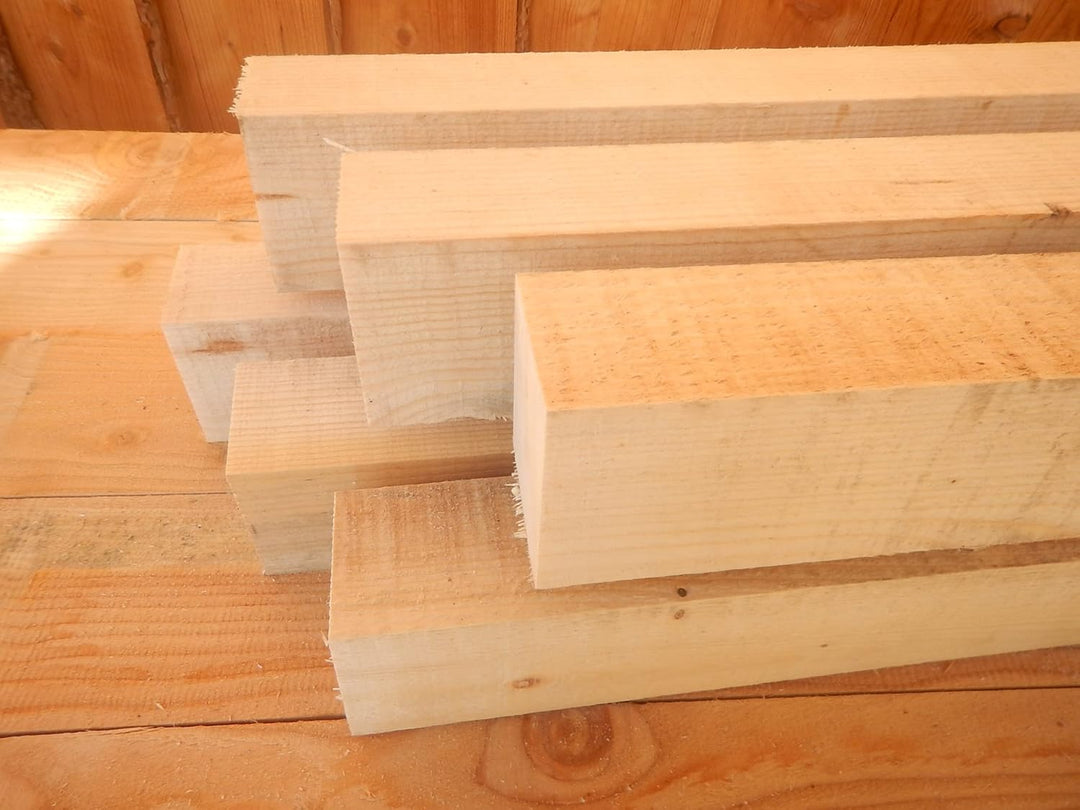 FICHTE TANNE 60x80mm Balken 6x8cm Kantholz Pfosten Pfahl sägerau Bauholz Rahmen 300cm Länge (1), 1