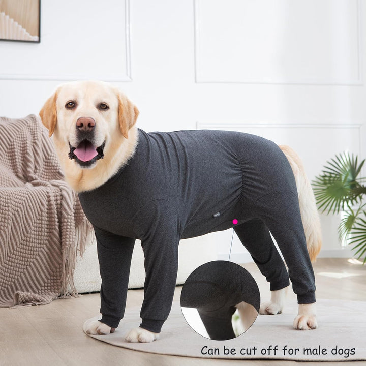 Yeapeeto Einteiler für Hunde, zur Erholung, für grosse und mittelgrosse Hunde, Schlafanzug, Ganzkörp