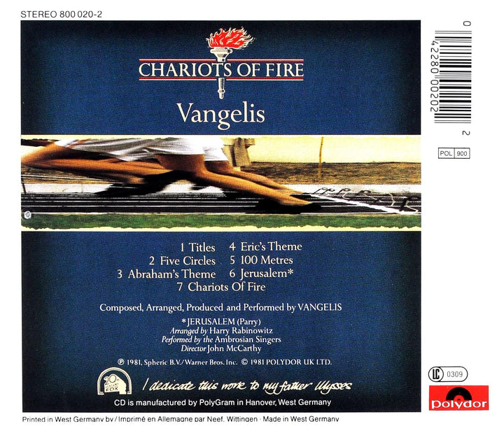 Chariots of Fire, Audio-CD