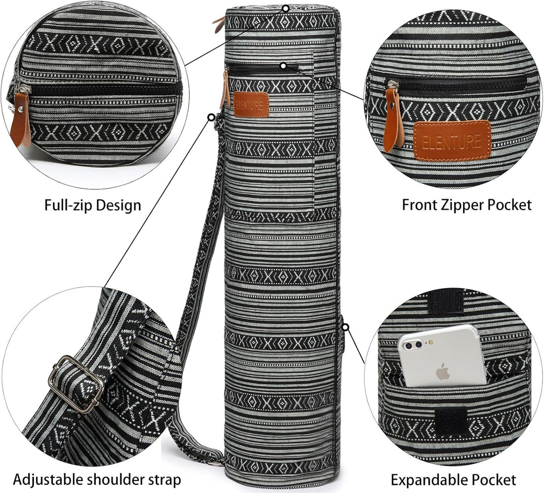 Yogamatten-Tasche, Yogamatten-Tragetasche mit durchgehendem Reissverschluss, für Damen und Herren, m