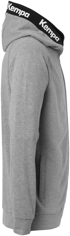 Kempa Men's Boys Training Jacket Sweatshirt Hoodie Pullover with Hood 3XL Dark Grau Melange, 3XL Dar
