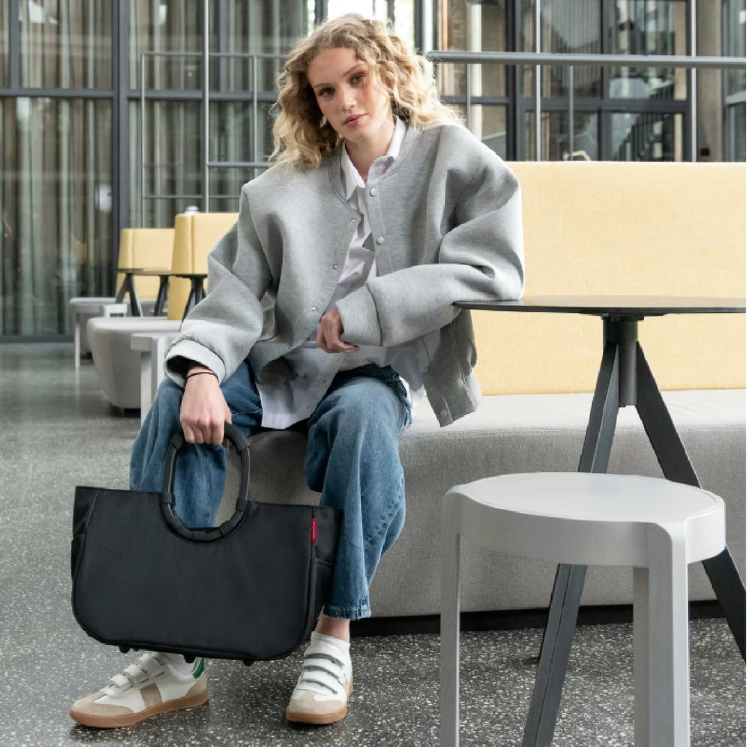 reisenthel loopshopper M – Stabile Tasche mit praktischen Fächern aus recycelten PET-Flaschen – Eleg