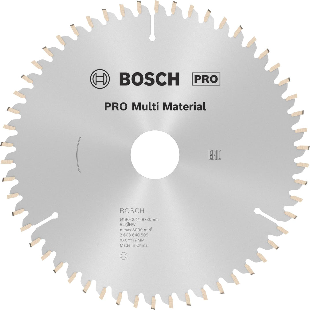 Bosch Accessories Bosch Professional 1x Kreissägeblatt Multi Material (für Multimaterial, Sägeblatt