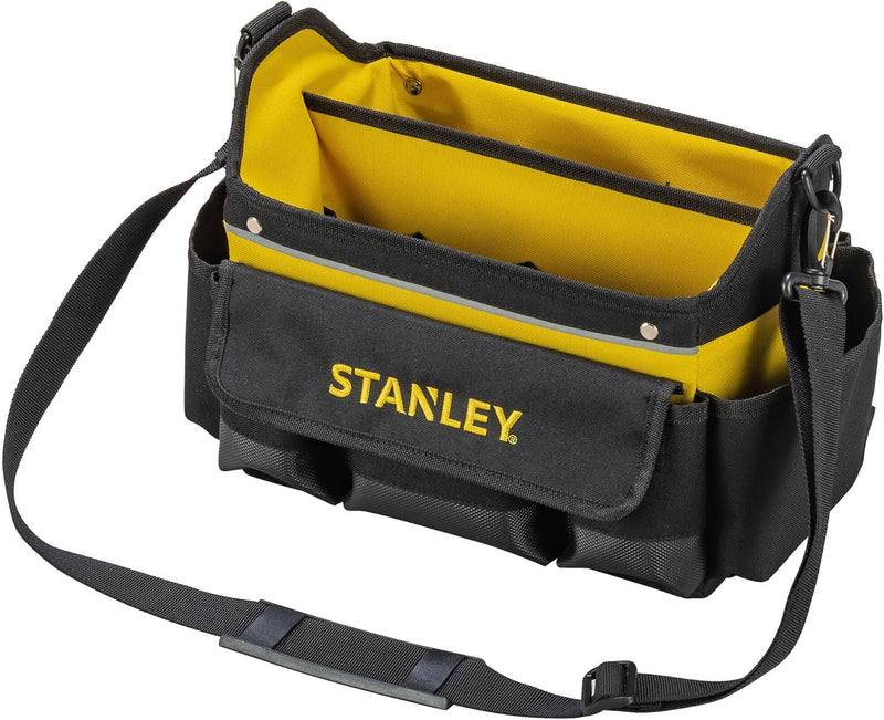 Stanley offene Werkzeugtasche (32 x 20 x 26 cm, acht äussere, zehn innere Taschen, Innenorganizer, 2