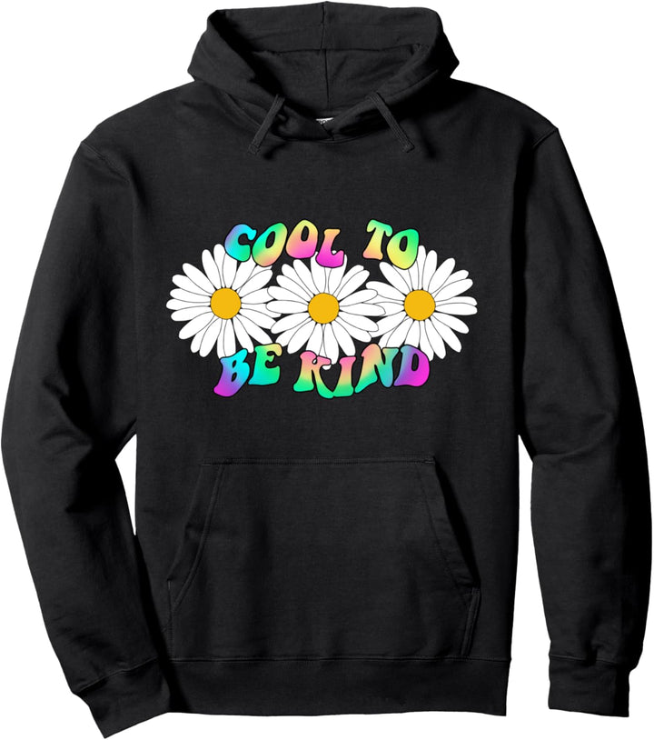 Cool To Be Kind Vintage 70er Gänseblümchen Bunte Sommer sein Pullover Hoodie