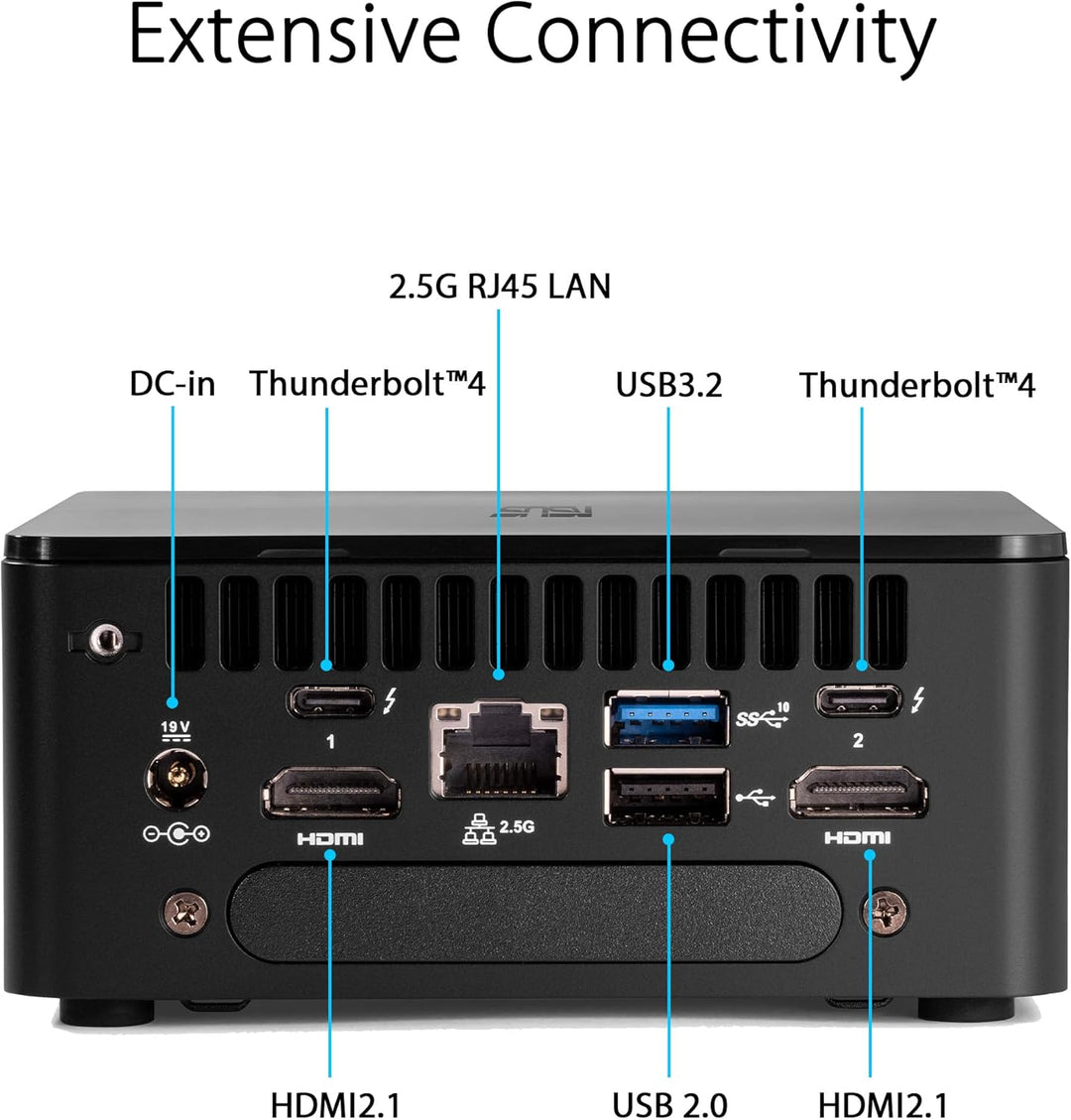 ASUS NUC 12 Pro Tall Kit RNUC12WSHI700002I (Intel Core i7 Prozessor, Alder-Lake-P, Intel Iris XE Gra