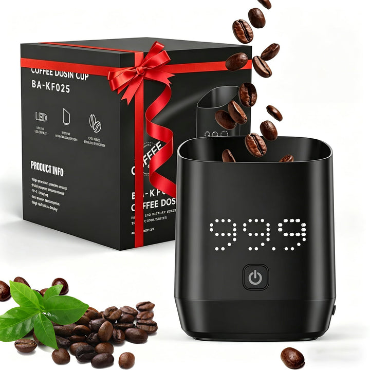 Kaffeewaage mit Timer & LED Display, Präzise Espresso Waage Digital 0.1g für Siebträger & Pour-Over,