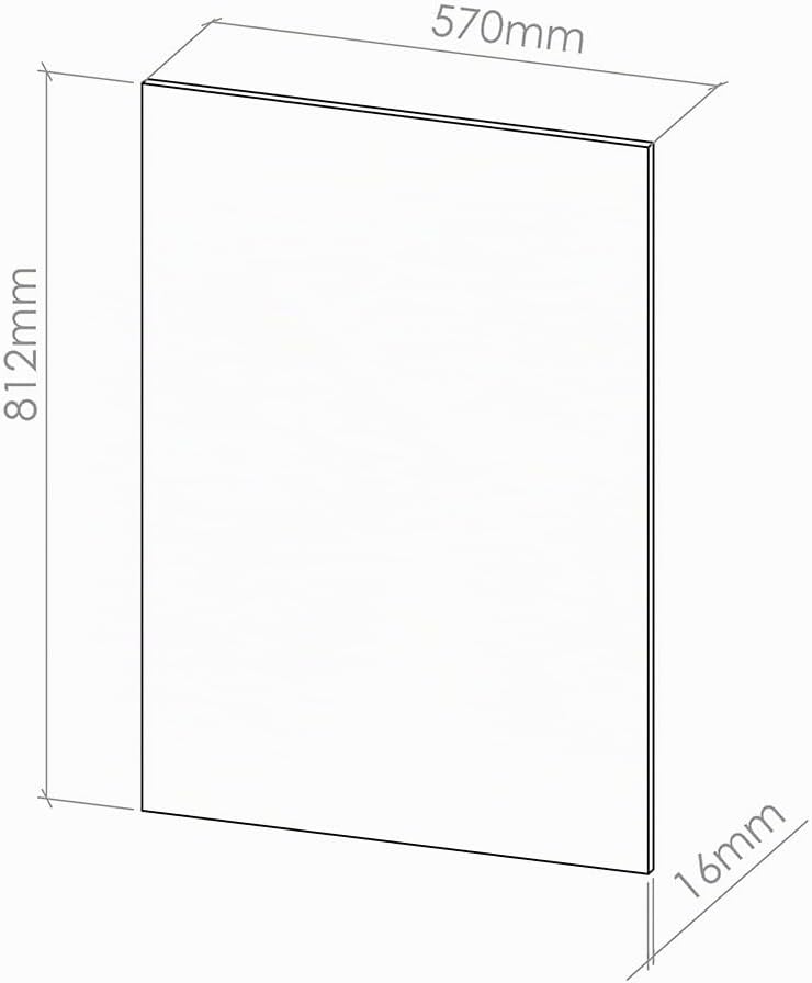 Vicco Seitenblenden für den Unterschrank R-Line Anthrazit | 2er Set, zur freien Kombination innerhal