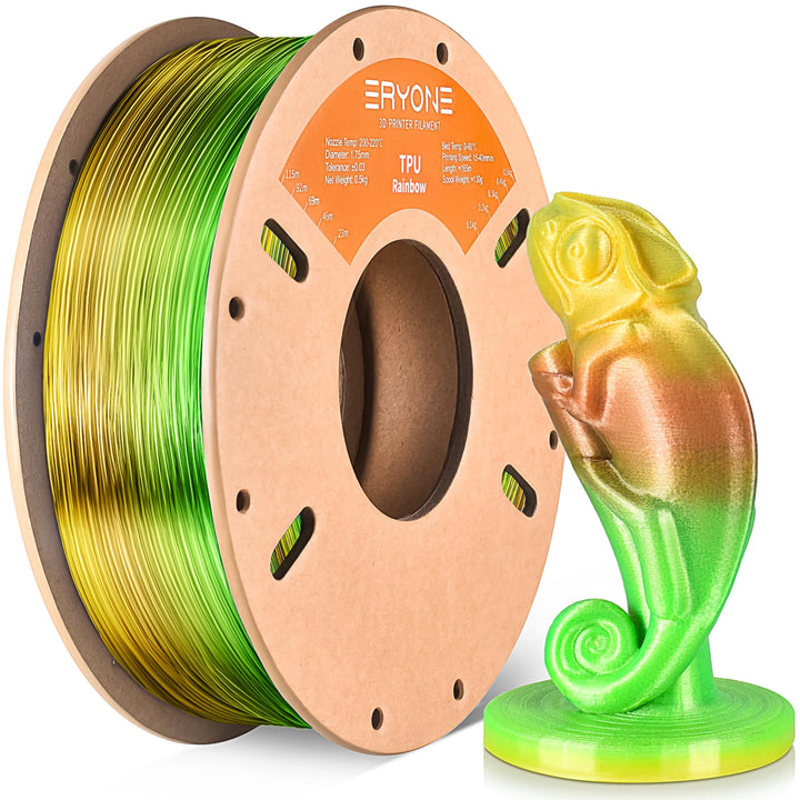 ERYONE TPU Filament 1.75mm, 3D Drucker Filament,Flexible TPU Weiches Filament, TPU 95A, Massgenauigk