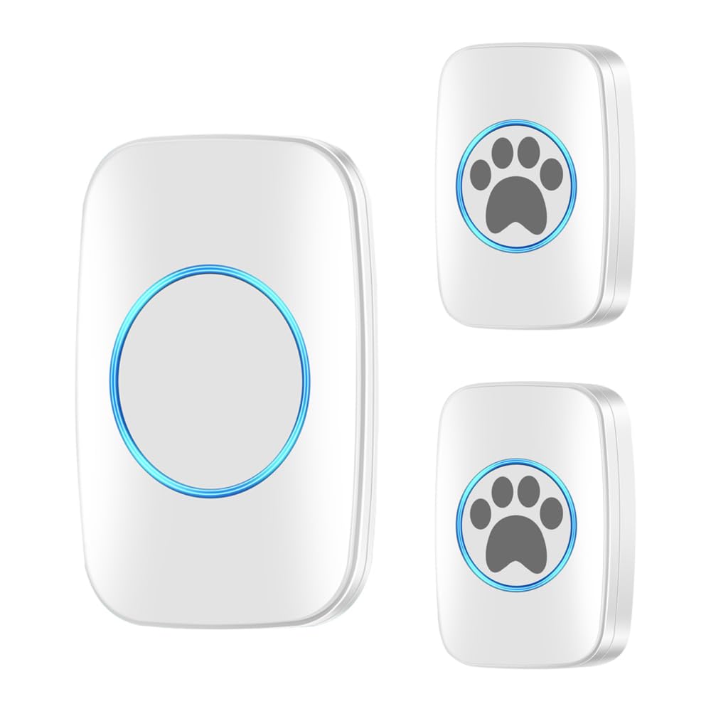 DONGKER Haustiere Kabellose Trainingsglocken, Drahtlose Hundeklingel/Katzenklingel Buzzer, IP44 Wass