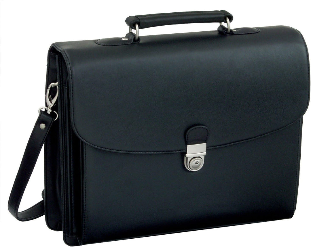 Alassio 92011 - Aktentasche FORTE, aus Lederimitat, ca. 40 x 33,5 x 13 cm, schwarz