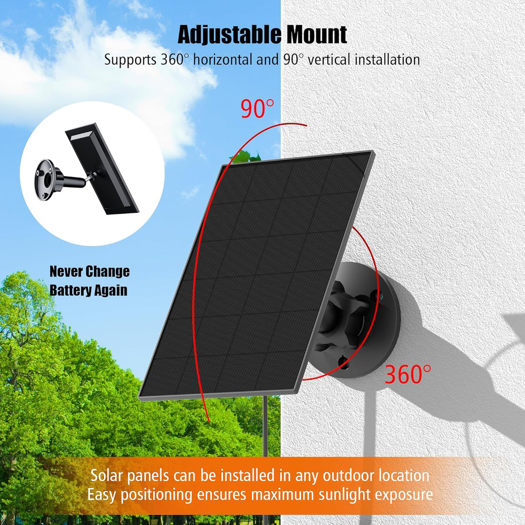Solarpanel für Blink Kamera Outdoor 4, Blink Kamera Solarpanel Kompatibel mit Blink Outdoor, Blink X