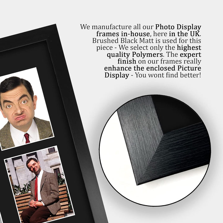 HWC Trading FR A3 Rowan Atkinson Mr Bean Gifts Bild mit Autogramm, A3, gerahmt