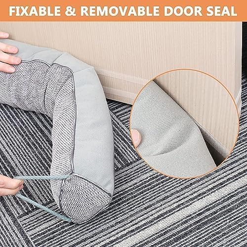 Schwerer Türzugstopper, 102 cm Zugluftstopper für Fenster Dreieck unter der Tür Zugluftstopper Geräu