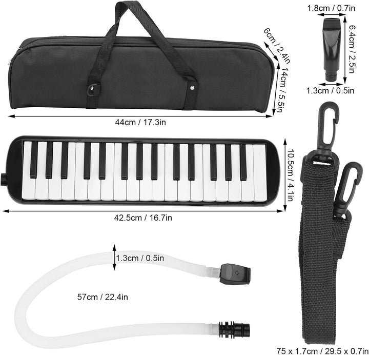 IRIN Melodica 32 Tasteninstrument Im Klavierstil, Schöner Klang, Kompaktes Design, Umweltfreundlich,