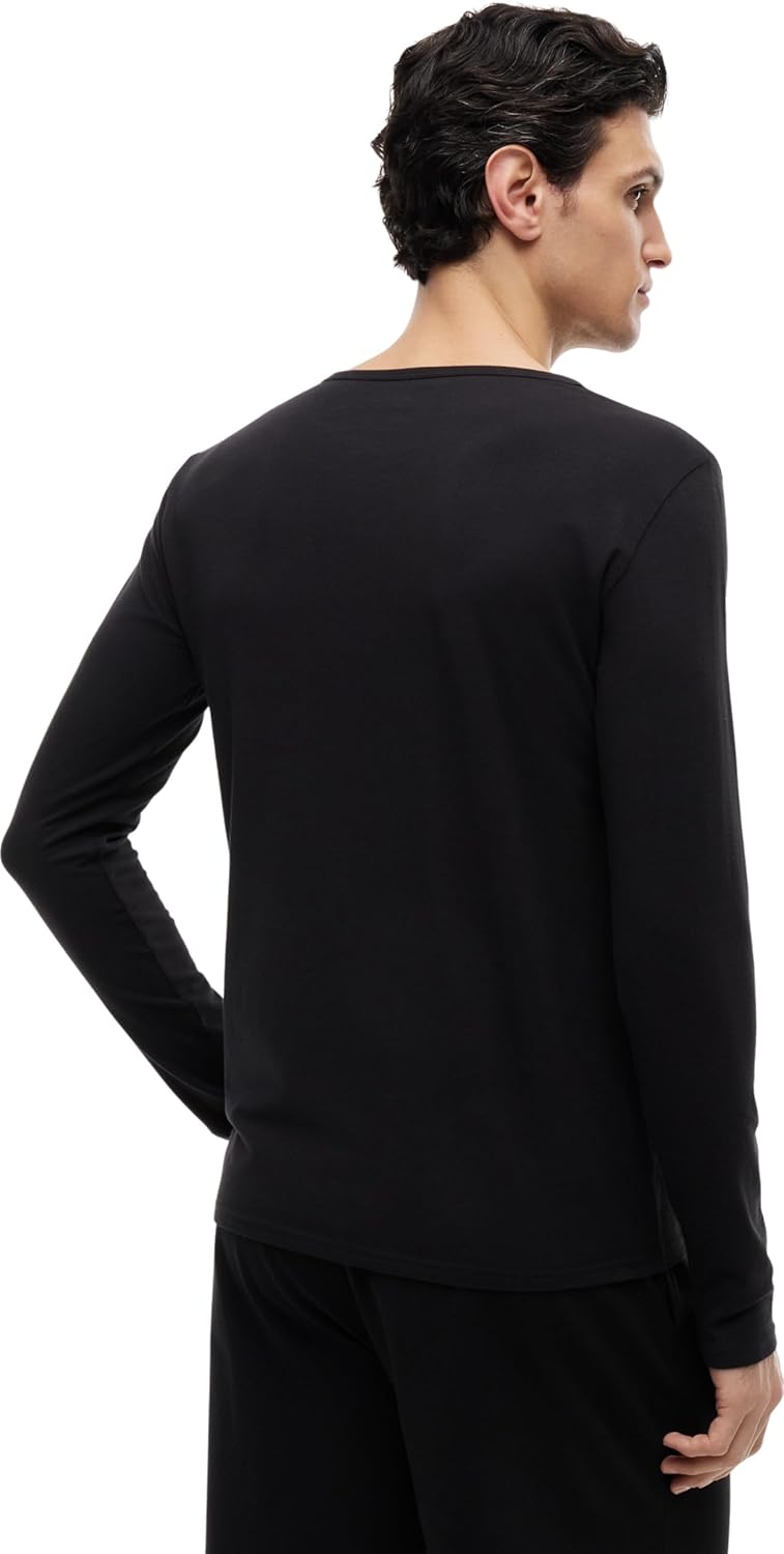 Tommy Hilfiger Herren 3er Pack Langarmshirts Basic XL Black/ Black/ Black, XL Black/ Black/ Black