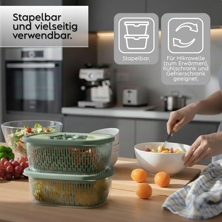 Snips Aroma Keeper Früchte, Kunststoff, Grün, 4 LT - rechteckig 4 LT - rechteckig Grün, 4 LT - recht