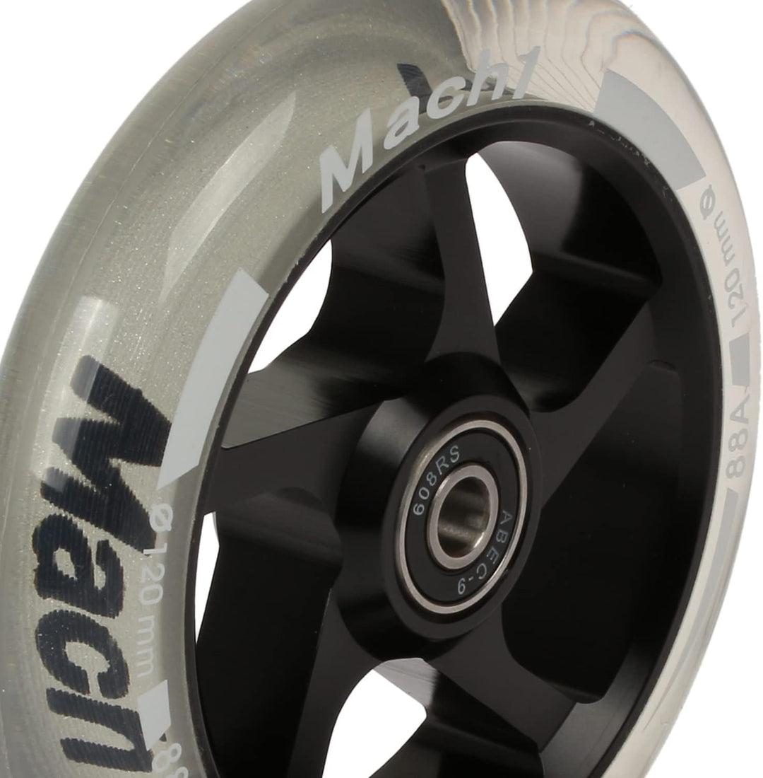 2 Stück 120x24mm Mach1 Stuntscooter Alu aluminium Rollen-Set inklusive Kugellager + Spacer - Cityrol