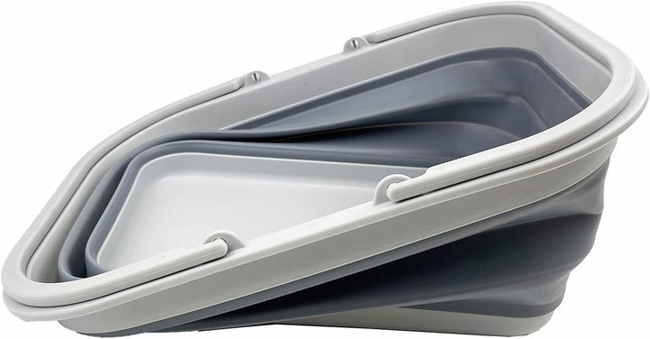 SAMMART 15L Zusammenklappbarer Korb mit Griff - Tragbarer Picknickkorb/Krater für den Aussenbereich