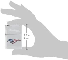 Zippo Sturmfeuerzeug - Ford, High Polish Chrome, Lustre-Color Image - Nachfüllbar - Wiederverwendbar