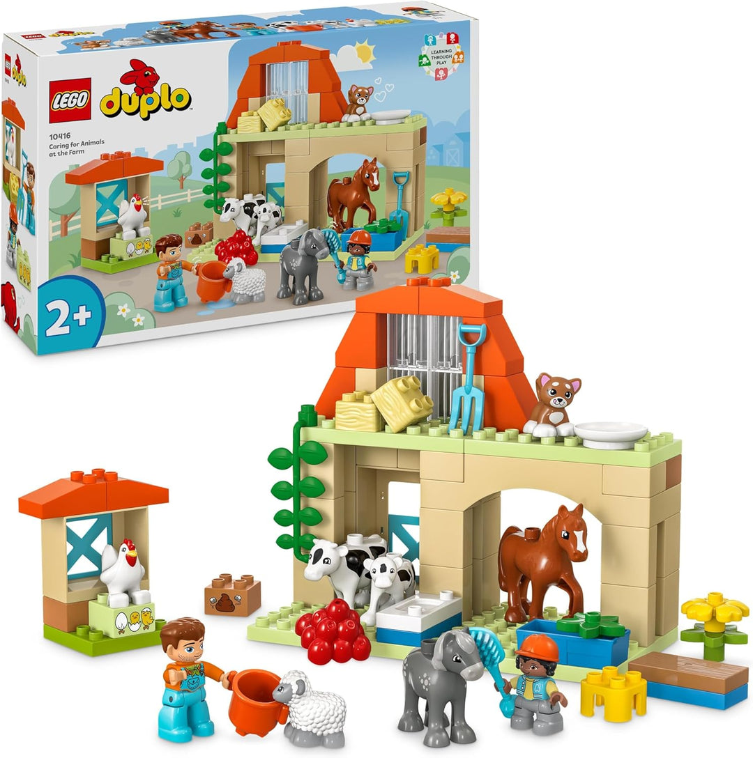 LEGO DUPLO Town Tierpflege auf dem Bauernhof, Spielzeug für Kinder ab 2 Jahre & 10419 DUPLO Town Imk