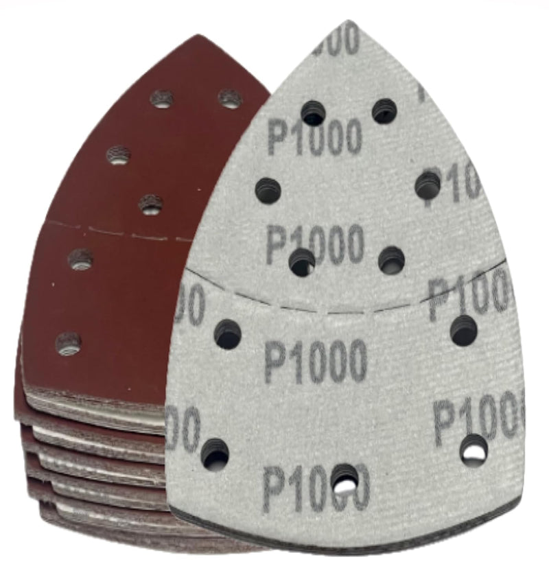 Schleifpapier Dreieckschleifer | Schleifpapier Multischleifer | 240-1.000 Körnung | je 20x Blatt | 1
