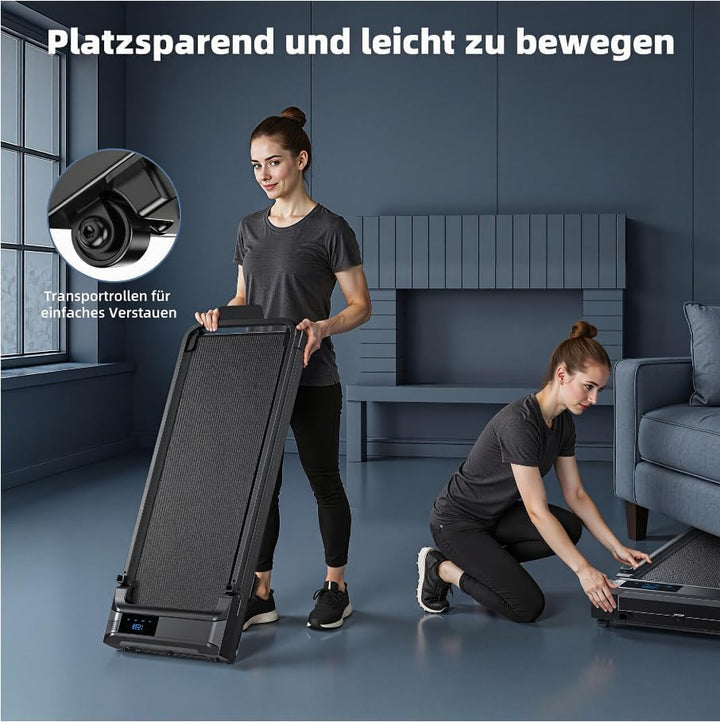 Laufband für Zuhause Walking Pad Klappbar - Home Schreibtisch Laufpad Faltbares Foldable Treadmill L