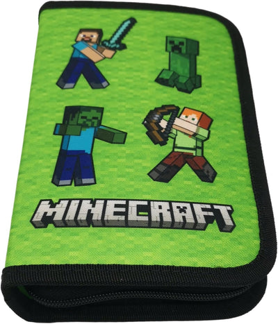 Minecraft Federmappe Kinder Federtasche Etui Pencil Case Federmäppchen Schulmäppchen Stifteetui Fede