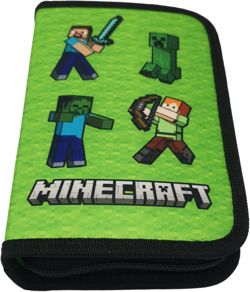 Minecraft Federmappe Kinder Federtasche Etui Pencil Case Federmäppchen Schulmäppchen Stifteetui Fede