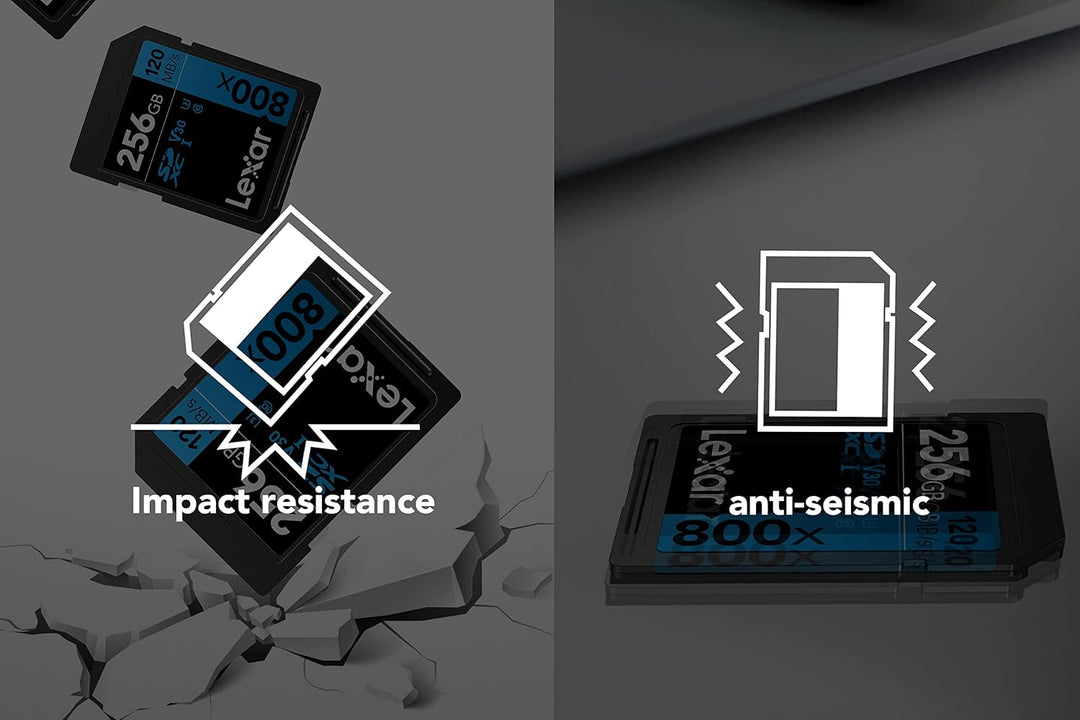 Lexar High-Performance 800x SD Karte 128GB, Speicherkarte SDXC UHS-I BLUE Series, Bis zu 120 MB/s Le