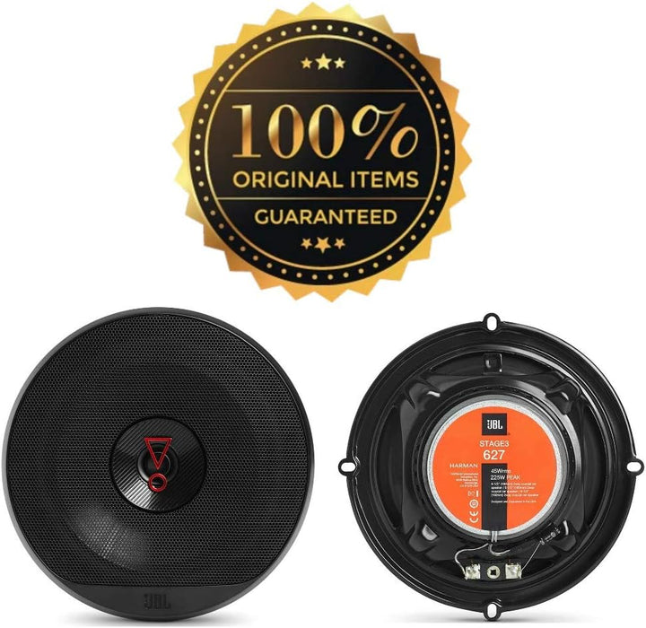 2 Lautsprecher JBL STAGE3 627 koaxial 2 Wege 6,5" 16,00 cm 160 mm 45 watt rms 225 watt max impedanz