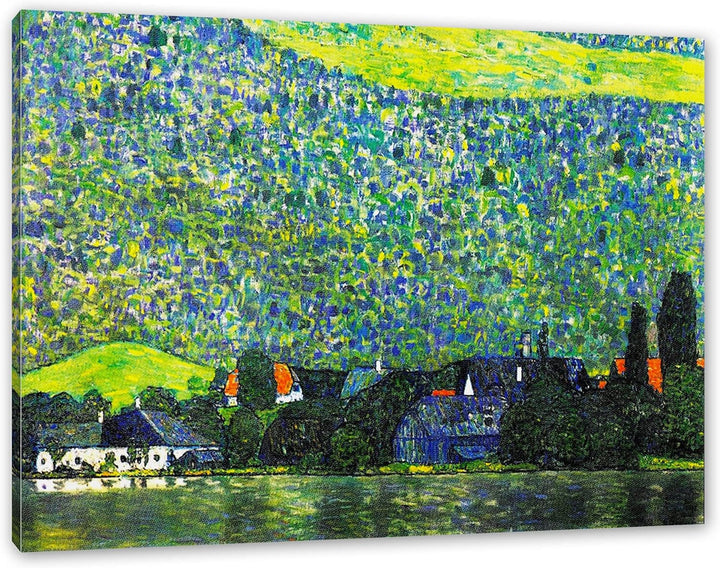 Gustav Klimt - Litzlberg am Attersee als Leinwandbild / Grösse: 100x70 cm / Wandbild / Kunstdruck /