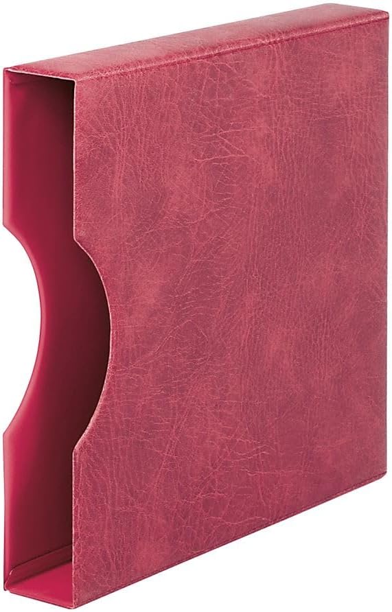 LINDNER Das Original Set: Ringbinder Regular mit Schutzkassette 814, weinrot