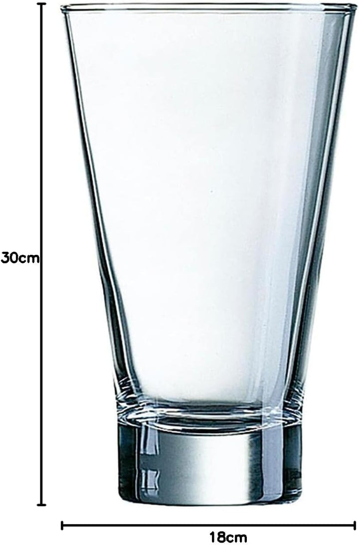 Arcoroc ARC 79728 Shetland Longdrinkglas, 350ml, Glas, transparent, 12 Stück Longdrink 350ml, Longdr