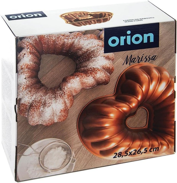 orion group Kuchenform Backform Tortenform mit Schornstein Kamin zum Backen von Kuchen Herz MARISSA