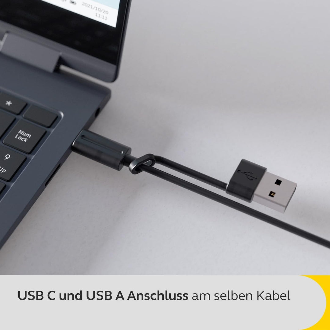 Jabra Speak2 75 schnurlose Freisprechlösung mit USB-A Bluetooth-Adapter, 4 Mikrofone mit Geräuschunt