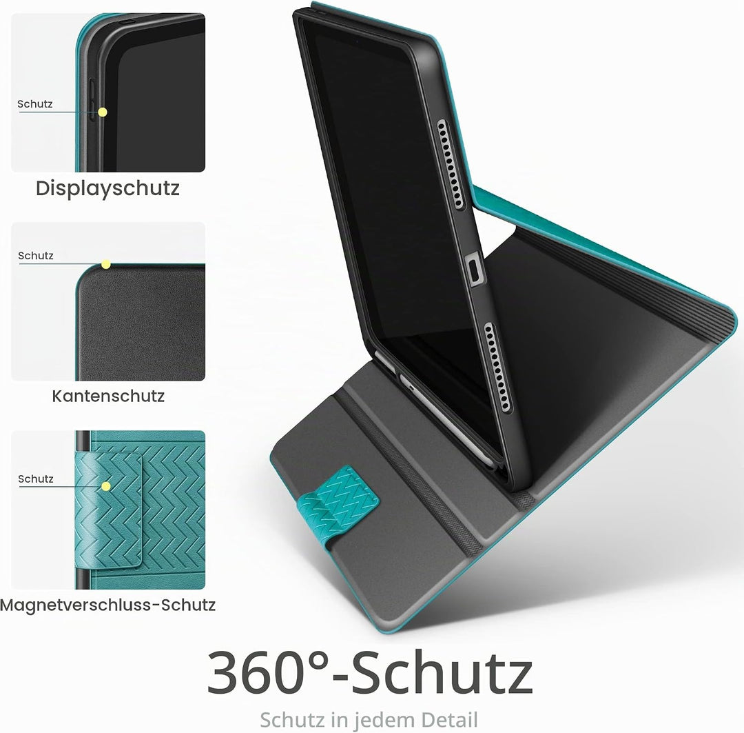AUAUA Hülle für iPad 10. Generation 2022, 10,9 Zoll Hülle mit Apple Stifthalter, Auto Schlaf/Aufwach