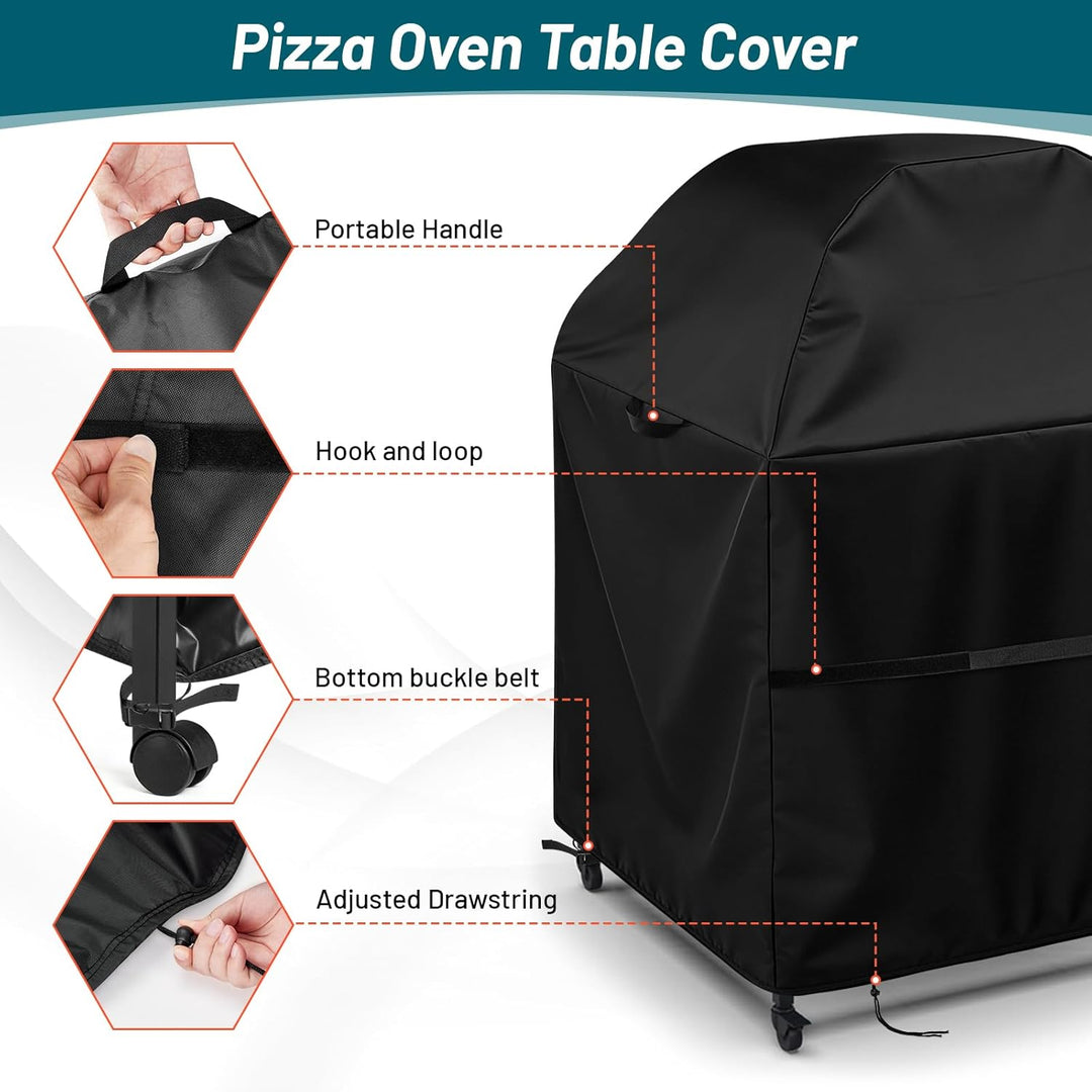 Outdoor-Pizzaofen-Tischabdeckung für Ooni-Ofen und mittelgrossen Tisch, wasserdichte Outdoor-Grillab
