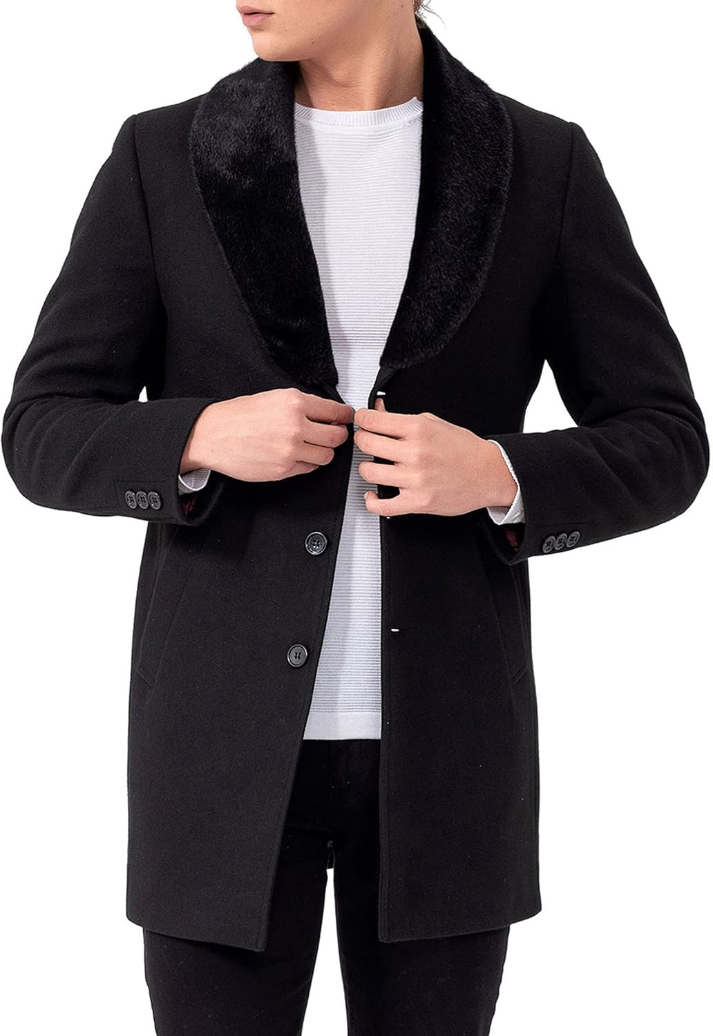 Red Bridge Herren Jacke Trenchcoat Mantel L Schwarz, L Schwarz