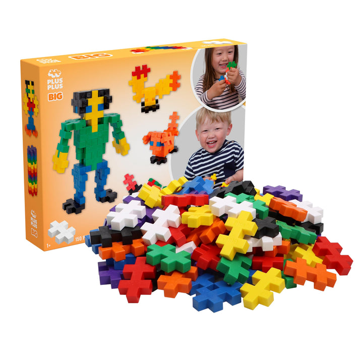 Plus-Plus 9603272 Denmark Geniales Konstruktionsspielzeug, Open Play Big Basic Mix, Bausteine-Set, 1