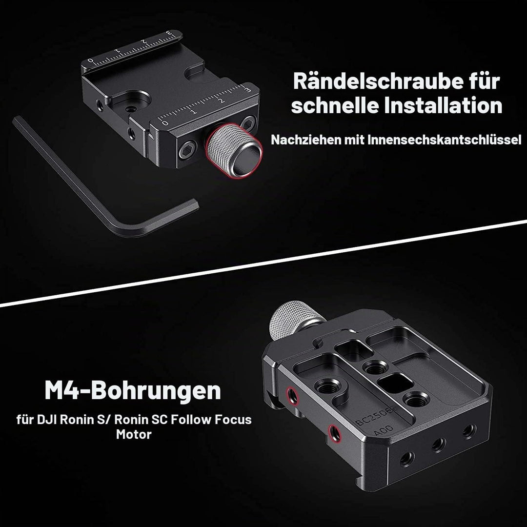 SMALLRIG Schnellspanner Clamp Kompatibel mit Arca Standard für DJI Ronin S/für Ronin SC und für ZHIY