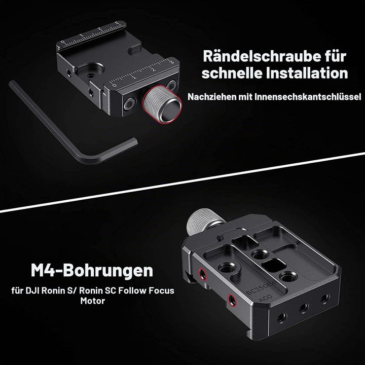 SMALLRIG Schnellspanner Clamp Kompatibel mit Arca Standard für DJI Ronin S/für Ronin SC und für ZHIY