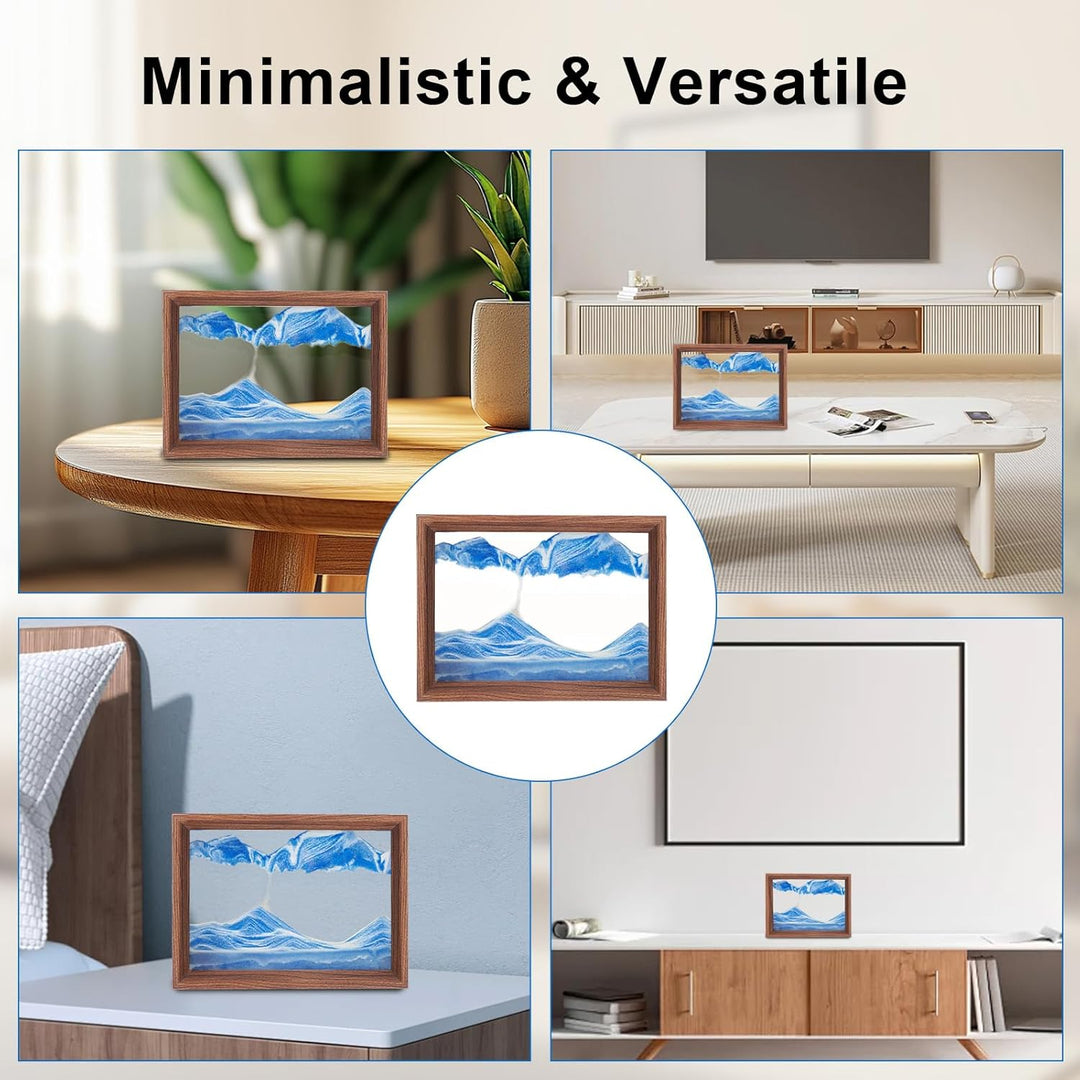 AzureLeap Sandbilder zum Drehen 3D Sandscape die Sandkunst in Tiefsee Fliessende Sandmalerei Sandbil
