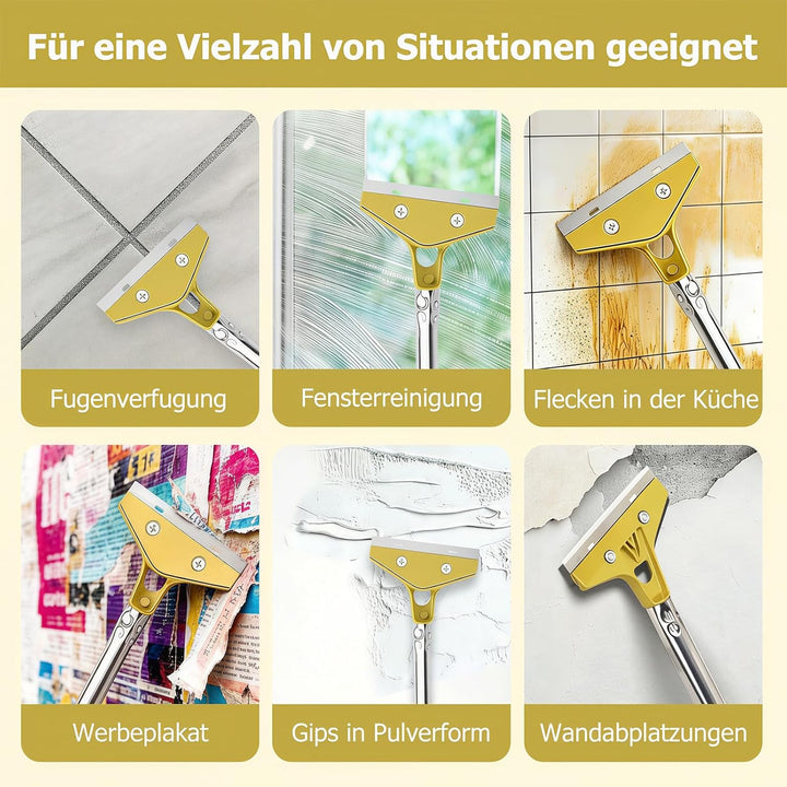 3 Stück Tapetenentferner Set, Tapetenschaber mit 30 Klingen, Tapetenschaber mit Gummigriff für Entfe