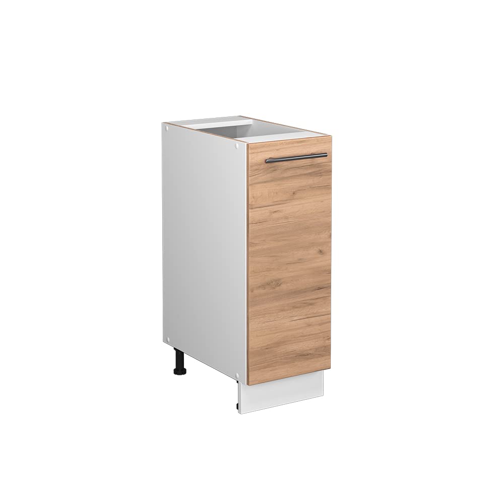 Vicco Apothekerschrank Fame-Line, Goldkraft Eiche/Weiss, 30 cm ohne Arbeitsplatte Goldkraft Eiche Ap