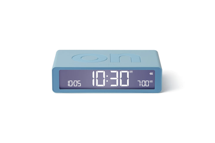 Lexon Flip Classic Digitaler Wecker mit umkehrbaren EIN/Aus-Seiten, wiederaufladbare Nachttischuhr m
