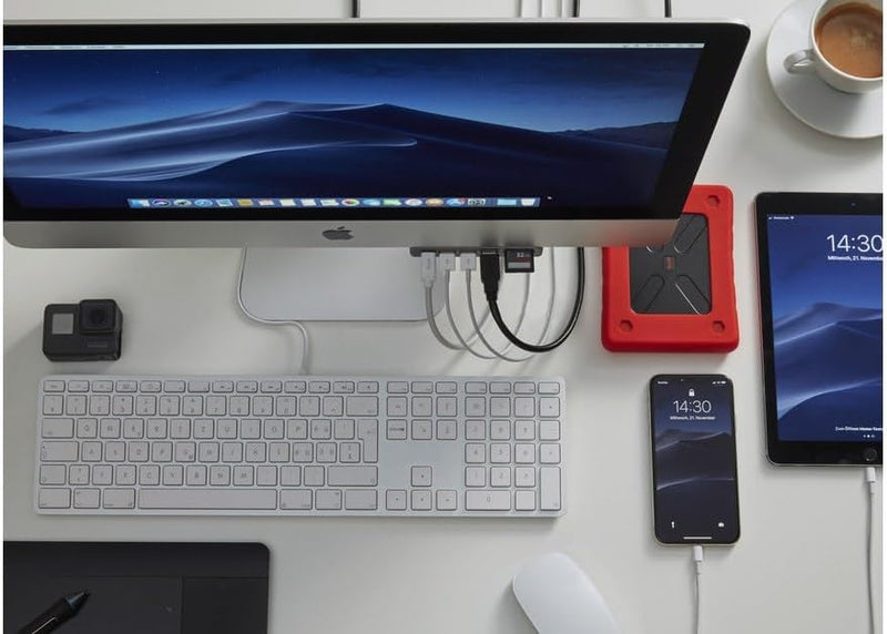 LMP USB-C Attach Hub 7 Port for iMac, Silver