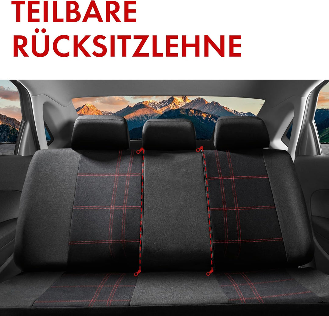 Walser Auto-Sitzbezug Nashville, Universal-Sitzbezug Komplett-Set, PKW-Sitzbezüge, 2 Vordersitzbezüg